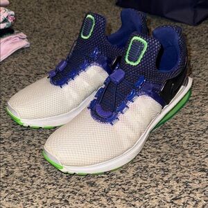 Nike Cream and Purple Sneakers